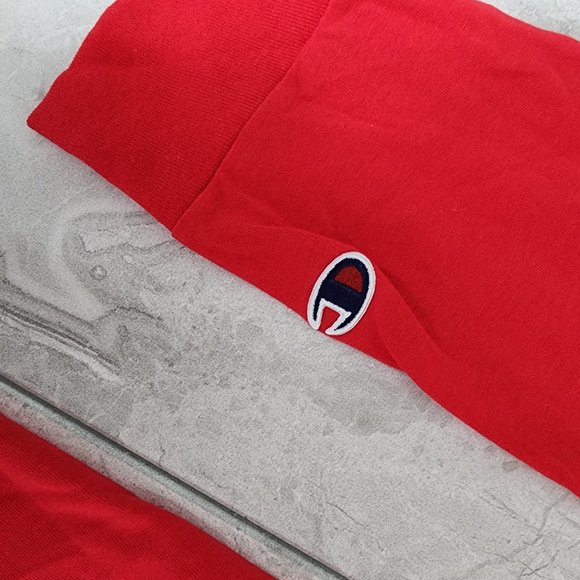 Champion Long Sleeve Shirt Men's Red Size Large & X-Large New - Picture 6 of 8